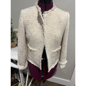 MNG Mango Cropped Tweed Blazer Small